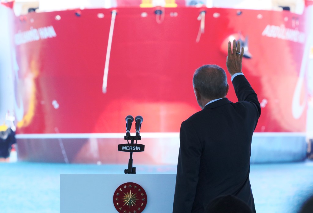 ’Abdulhamid Han’ Cumhurbaşkanı Erdoğan’ın katıldığı törenle Akdeniz’e uğurlandı   