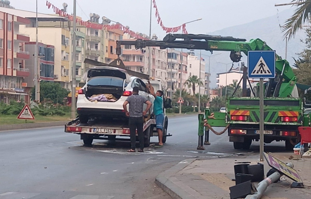 Mersin'de trafik kazası 1 yaralı 