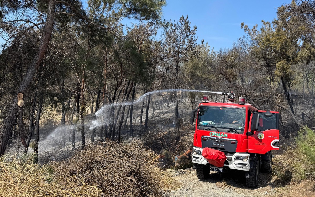 Mersin’de orman yangını: 1,5 hektar alan zarar gördü
