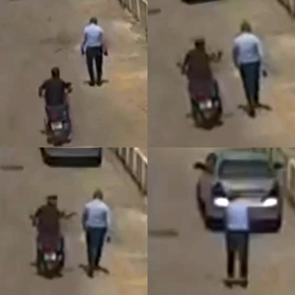Yolda giden şahsın koluna bıçakla kesik attı