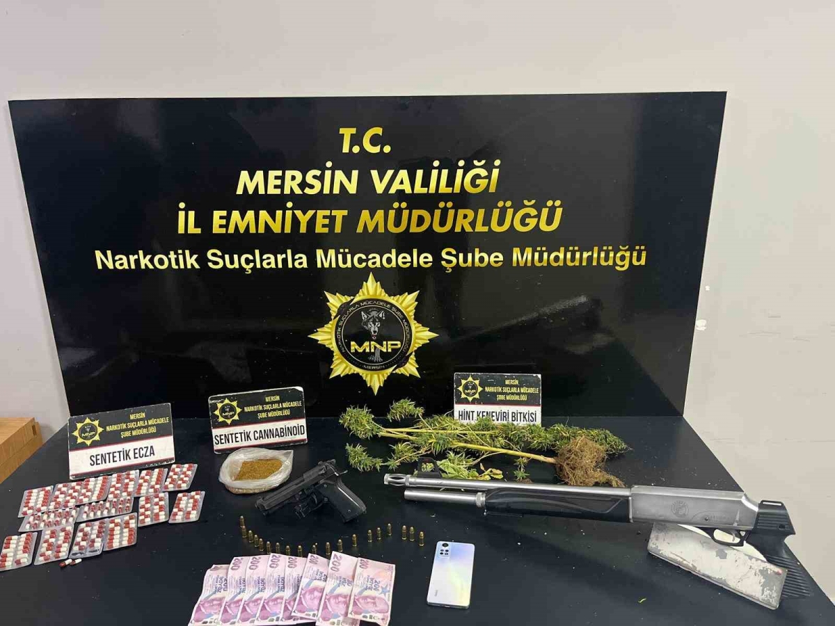 Mersin’de uyuşturucu operasyonu