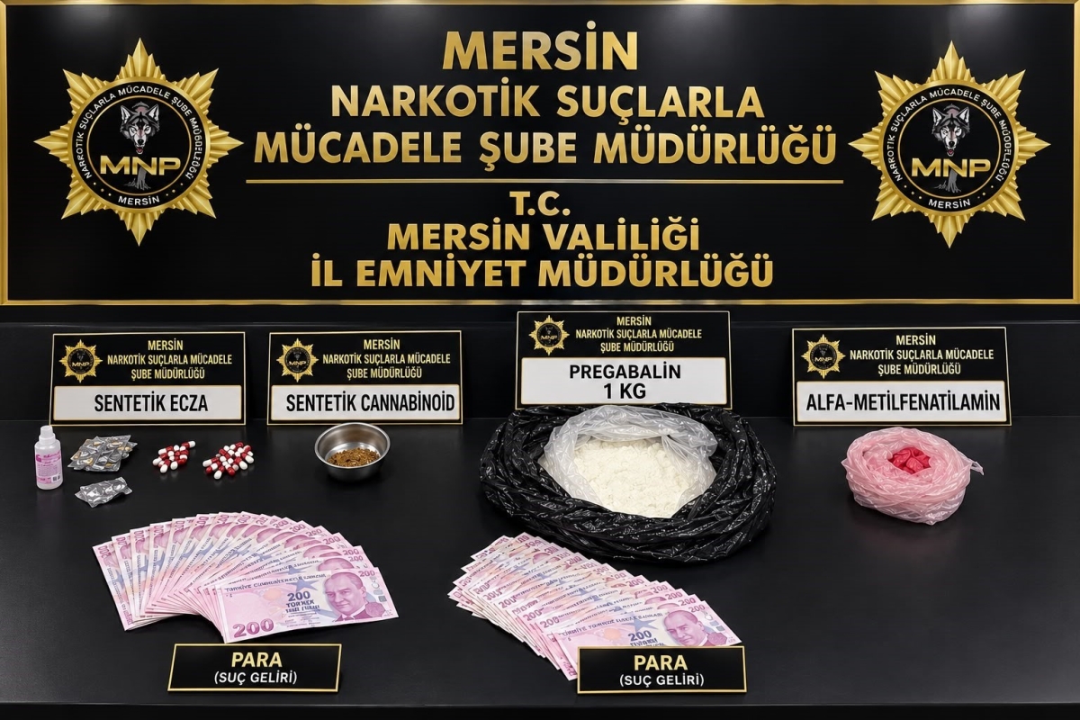 Mersin’de uyuşturucu operasyonu: 2 tutuklama
