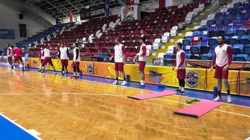 Büyükşehir MSK Erkek Basketbol Takımında moraller yerinde 