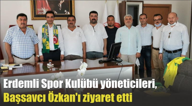 Erdemli Spor Kulübü yöneticileri, Başsavcı Özkan'ı ziyaret etti