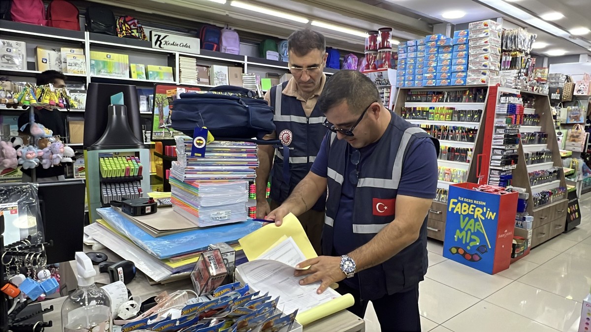 Mersin’de kırtasiyelere sıkı denetim